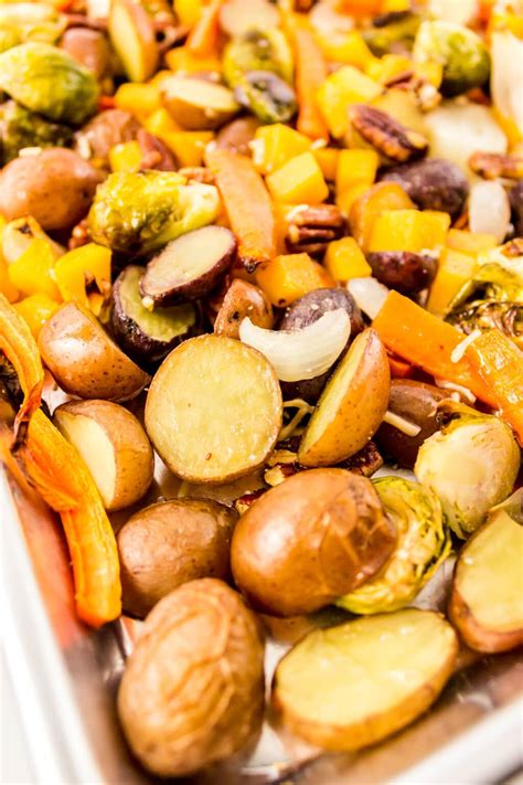 Roasted Autumn Vegetables - Easy Side Dish - Finding Time To Fly