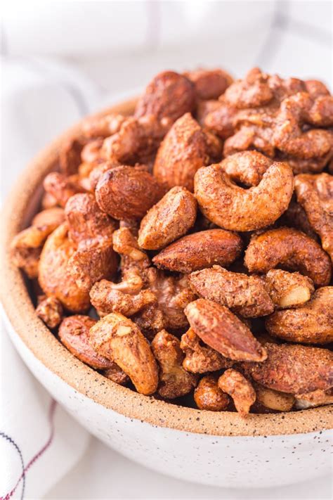 Air Fryer Spiced Nuts - Recipe by Blackberry Babe