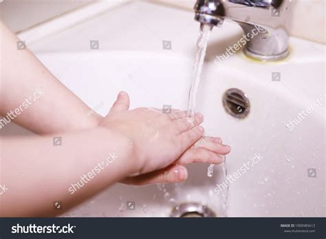 Hygiene Rules Hand Washing Before Meals Stock Photo 1900989613 ...