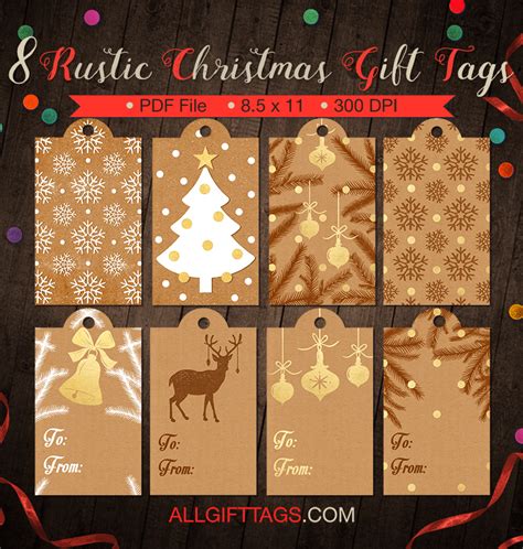 Rustic Christmas Gift Tags