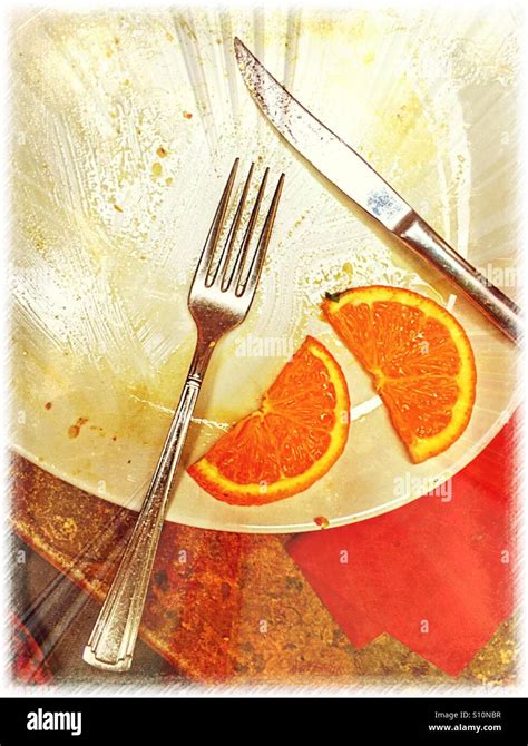 ...very fine meal almost finished Stock Photo - Alamy