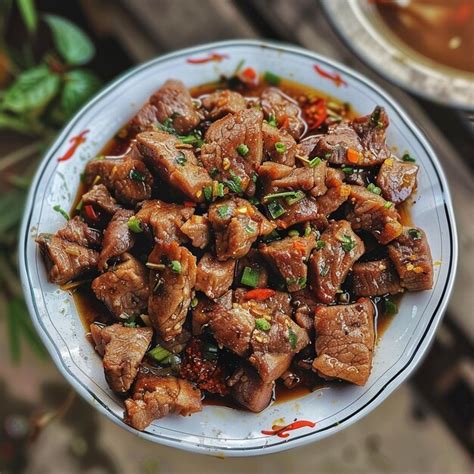 Sizzling plate of perfectly cooked meat ready to satisfy your taste ...