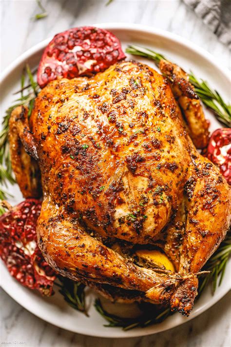 Whole Roasted Chicken Recipe with Garlic Herb Butter — Eatwell101