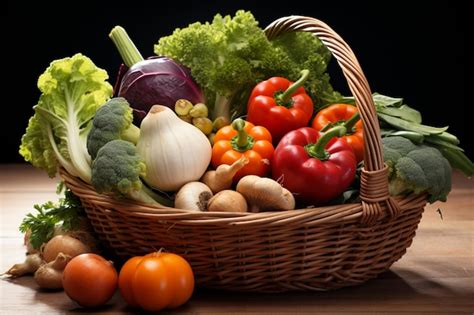 Premium Photo | Array of farm fresh produce neatly gathered in an ivory ...