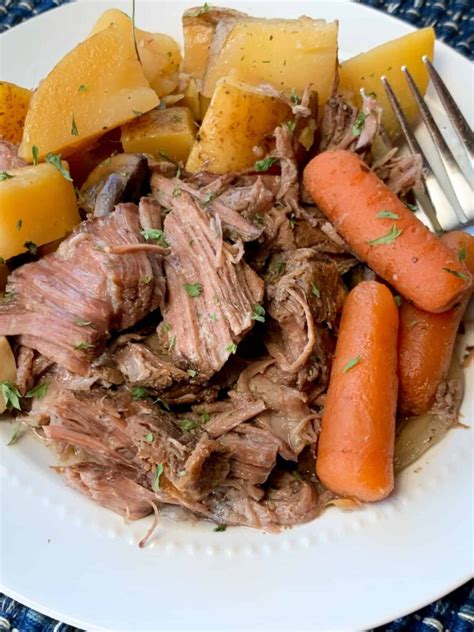 Farmhouse Slow Cooker Pot Roast - Plowing Through Life
