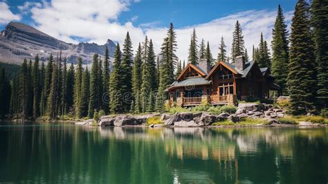 Emerald Lake, Surrounded by Breathtaking Rocky Mountains, Yoho National ...