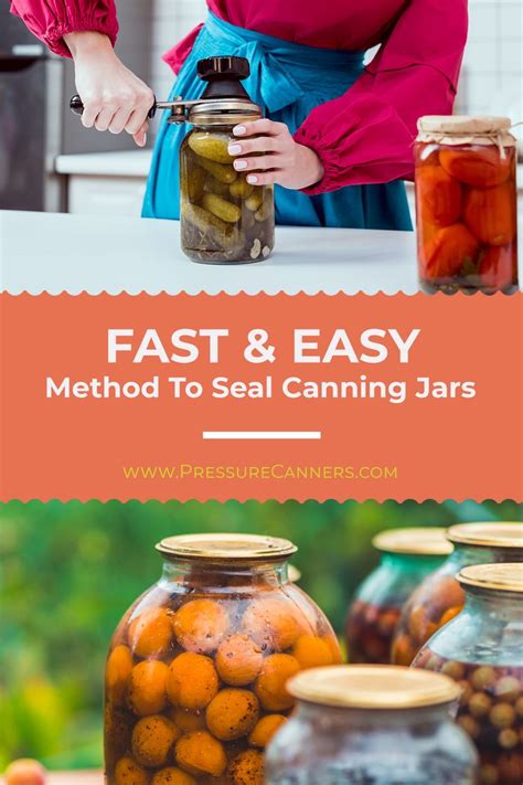 Fast & Easy Way to Seal Canning Jars | Canning recipes, Canning jars ...
