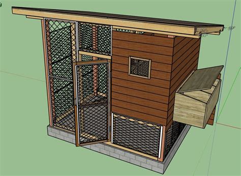 Sketchup Chicken Coop Plans (8'x6') PDF Instant and Sketchup File ...