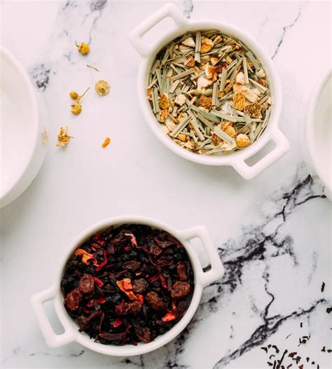 Free Photo | Dried herbs with dried fruits