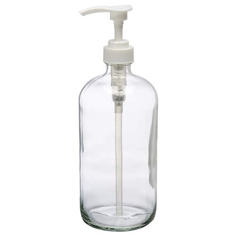 Pump spray glass soap bottle 500ml - Glass bottle manufacturer-MC Glass