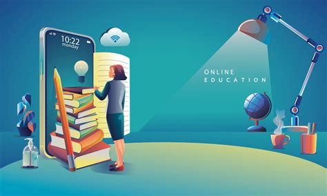 Online Education Application learning worldwide on phone, mobile ...