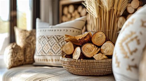 Artisanal Wooden Crafts Displayed on a Rustic Table Showcasing the ...