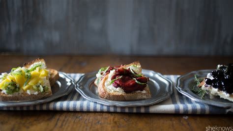 3 Fruity bruschetta recipes perfect for easy summer entertaining