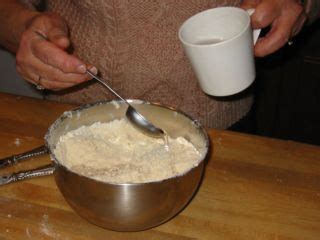 Dump in your ice water a tablespoon at a time and mix it together ...