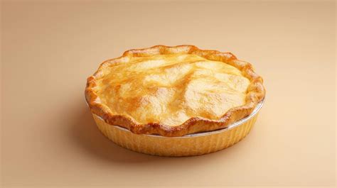 A golden brown pie crust with a flaky buttery texture | Premium AI ...