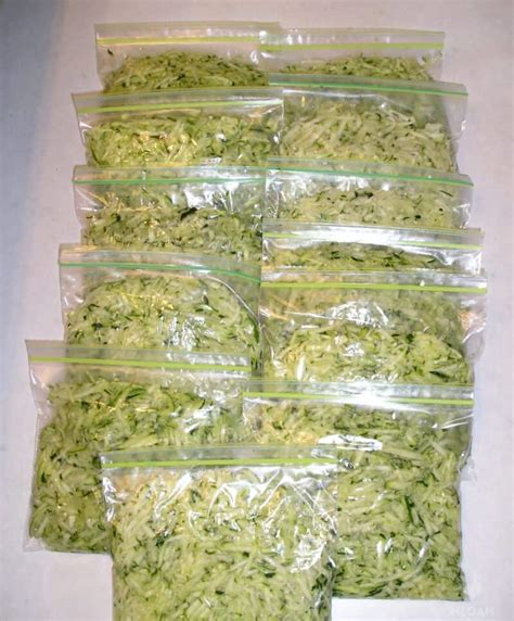 How To Freeze Shredded Zucchini For Quick Breads