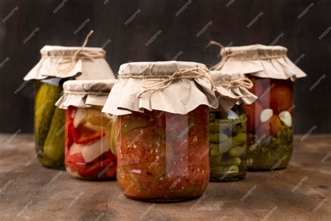 Premium Photo | Assortment with pickled vegetables