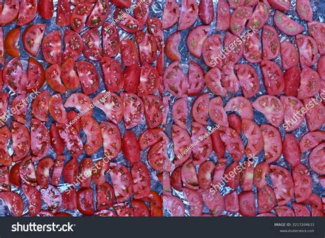 Sliced Tomatoes Before After Home Freezing Stock Photo 2217204633 ...