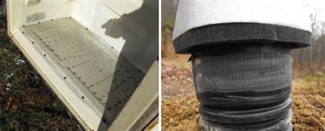 Refrigerator root cellar vent protection