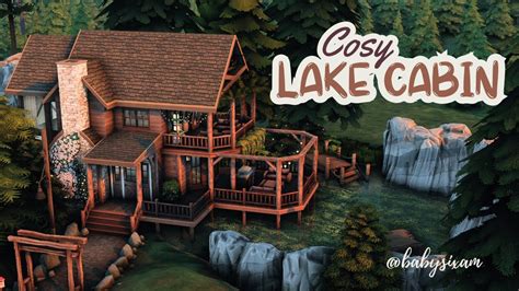 Cosy Lake Cabin | The Sims 4 | Stop Motion Build [no CC] - YouTube