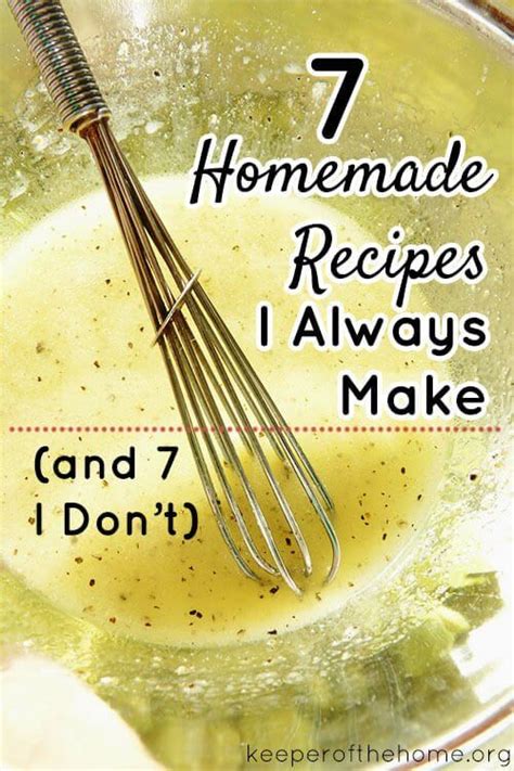 7 Homemade Recipes to Make – Not Buy
