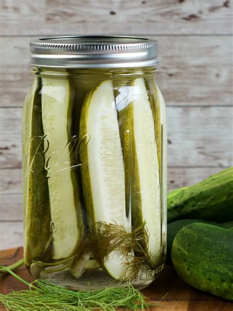 Easy Refrigerator Pickles - Walking On Sunshine Recipes