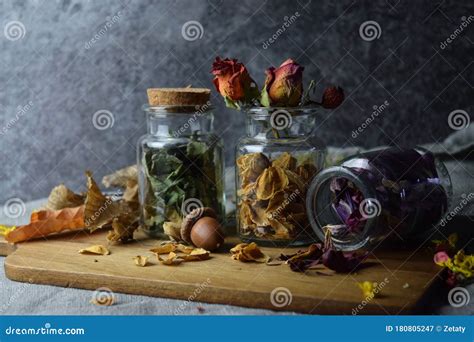 Dried Herbs and Flowers Mix Stock Image - Image of blossom, chinese ...