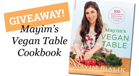Giveaway: Mayim Bialik's New Cookbook & Recipe - the kind life