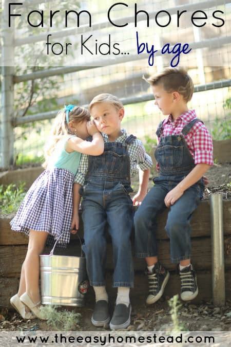 Farm chores for kids - by age - The Easy Homestead