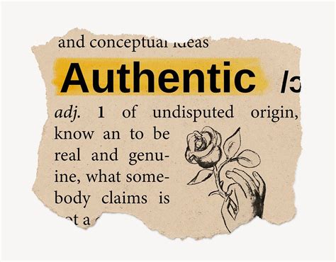 Authentic definition, ripped dictionary word, | Free Photo - rawpixel