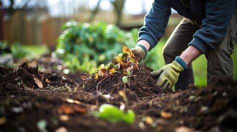 Premium Photo | Carefully Tending Thriving Compost Heap in Urban Garden ...