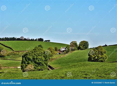 Remote Farmhouse in English Countryside Stock Image - Image of nature ...