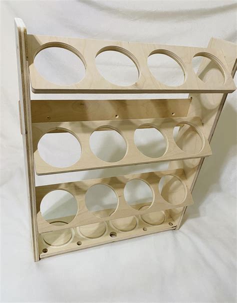 Wall Mounted Mason Jar Holder - 12 Count - Craft Room Storage - Organi ...