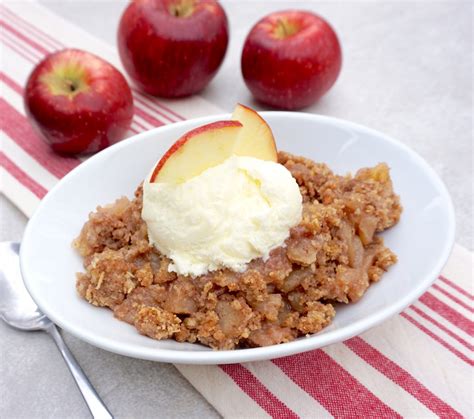 Apple Crumble is a baked apple dessert with a crumble topping.