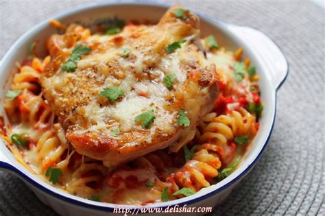 Baked Chicken Fusilli - Delishar | Singapore Cooking, Recipe, and ...