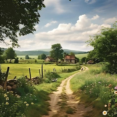 Premium AI Image | Discover the charm of rural life document the ...