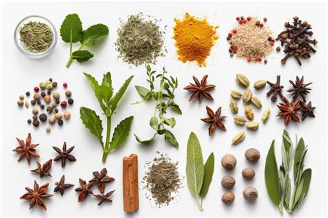 Assortment of Dried Herbs and Spices for Cooking | Premium AI-generated ...