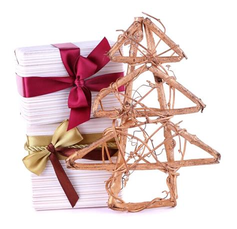 Premium Photo | Beautifully packaged gifts isolated