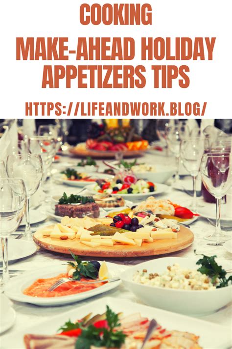 Make-Ahead Holiday Appetizers Tips
