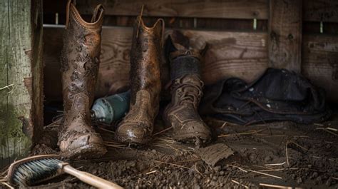 Free Muddy boots resting Image | Download at StockCake