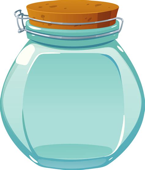 Transparent glass jar for products and decorations.. 13829231 PNG