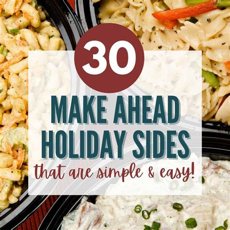 30 Make Ahead Christmas Side Dishes (That Are Easy and Delicious) | A ...