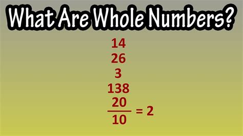 What Is Number Whole at Randall Graves blog