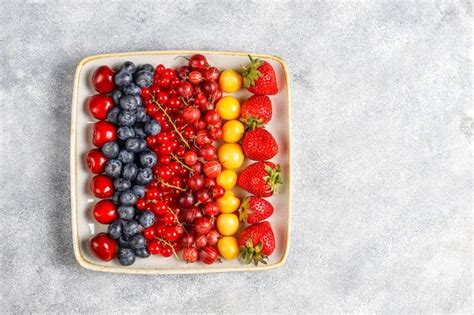 Free Photo | Various fresh summer berries