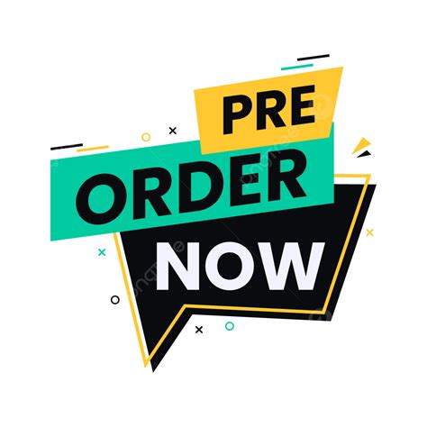 Pre Order Now Banner Vector, Order Now Button, Order, Transparent Order ...