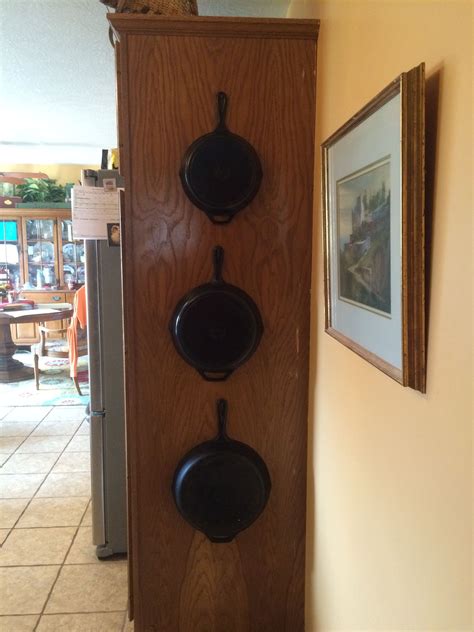 Cast Iron Skillet Storage | Iron storage, Cast iron cookware display ...