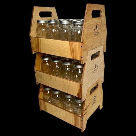 Canning Jar Storage Shelf Pantry Organization Accessible Canning Mason ...