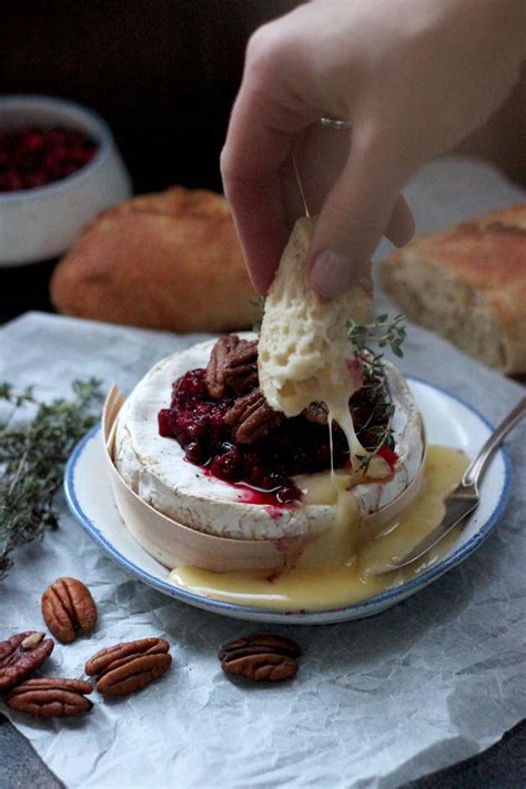 Easy Cranberry Baked Brie with Thyme • Happy Kitchen