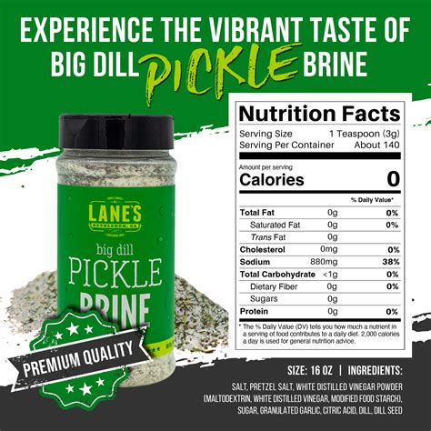 Big Dill Pickle Brine | Wing Brine