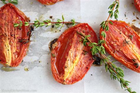 Slow Roasted Tomatoes | Krazy Kitchen Mom
